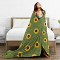 thumbnail image 6 of XMXY Fleece Throw Blanket for Couch, Sunflower Seamless Pattern Lightweight Plush Fuzzy Cozy Soft Bed Blankets and Throws for Sofa, 40"x30" inches, 6 of 8