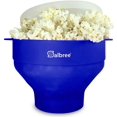 thumbnail image 1 of Original Salbree Microwave Popcorn Popper, Silicone Popcorn Maker, Collapsible Bowl - The Most Colors Available (Blue), 1 of 10