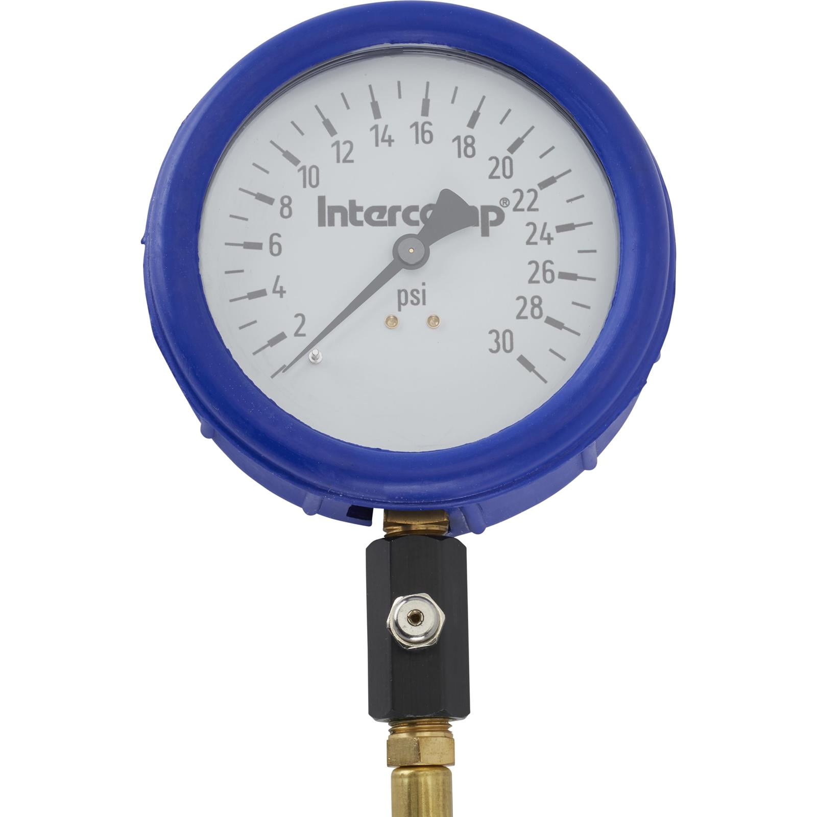 Intercomp 360059 4" Glow-In-The-Dark Tire Pressure Gauge, 30 PSI