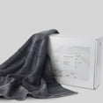 thumbnail image 5 of FABDREAMS 100% Organic Cotton GOTS Ceritied 700 GSM Bath Sheet Towel Set of 2, 2 Bath Sheet Towels 36 x 70 in, Charcoal Black, 5 of 8