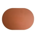 thumbnail image 2 of Happy date Table Mat Non-slip Wipeable Faux Leather Oval Shape Insulation Pad for Dining Room, 2 of 8