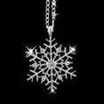 thumbnail image 4 of Moda Cristal Navidad Xmas Mujeres Copo de Nieve Gargantilla Collar Joyería Collares Colgantes, 4 of 5