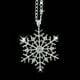 thumbnail image 4 of Collar gargantilla de cristal con colgante de copo de nieve para mujer, joyas, collares y colgantes, 4 of 5