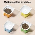 thumbnail image 5 of blue Cuenco de cerámica para gatos, cuenco inclinado para comida y agua, comedero para gatos antivómitos, 2 uds., 5 of 5