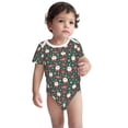 thumbnail image 2 of Yiaed Santa Claus Print Infant Climbing Short Sleeve Onesie One-Piece Baby Bodysuit Clothes 0-12 Months -, 2 of 6