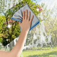 thumbnail image 5 of Microfiber Glass Cleaning Cloth, Thick Lint Free Glass Towels, Reusable Window Cleaning Cloth for Windshields, Lenses, Glasses, Mirrors & Windows, Polishing Silver, 5 of 8