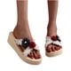 thumbnail image 4 of Zapatillas con punta abierta para mujer, sandalias cómodas, informales, cómodas, para la playa Wmkox8yii ytu5430, 4 of 7