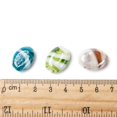 thumbnail image 4 of Handmade Lampwork Beads Pearlized Oval Mixed color 18x14x8mm Hole: 2mm 200pcs, 4 of 7