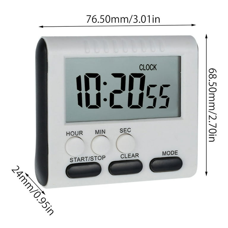 TSV Digital Kitchen Timer, Magnetic Cooking Timer with Count Up Count Down  Big Digits Large Display Loud Alarm Back Stand