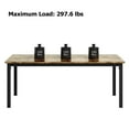 thumbnail image 3 of GloryStar Industrial Dining Table (71-Inch Rectangular) – Seats 4 to 6 People, Features Metal Legs & Rounded Corners, Quick Assembly, Chairs Not Included, 3 of 7