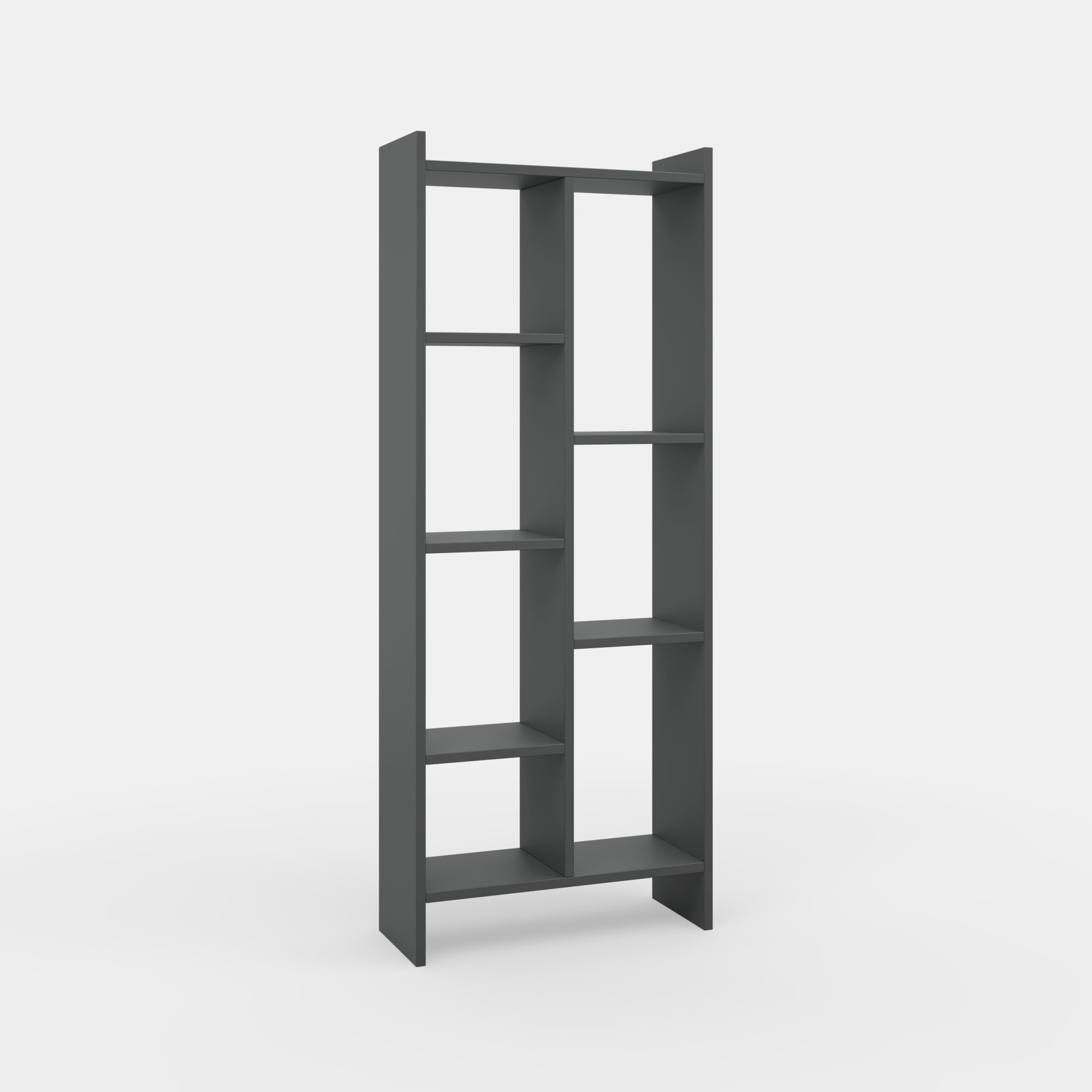 Ada Home Décor Eden 4 Tier Shelf Bookcase, Anthracite