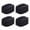 Black, variant on YIFAEUX 4Pcs Silicone Jaw Exerciser Portable Men Women Face Muscle Sculpting Jaw Bone Strengthener Jawline Shaper Trainer