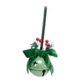 thumbnail image 4 of Colgante de campana de Navidad,Adorno colgante para árbol de Navidad para fiestas en interiores,Guirnalda de adorno de campana navideña para festival,Colgante de metal con adorno de Verde, 4 of 8