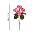 thumbnail image 3 of Artificial Geraniums Faux Flowers UV Resistant Realistic Bouquet for Garden Patio Porch Window Box Hanging Basket Home Wedding Party Decorations, 3 of 7