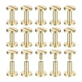 thumbnail image 1 of 30 Paquete de tornillos Chicago de latón, remaches de clavo de poste de 10x10mm para manualidades de cuero, 1 of 6