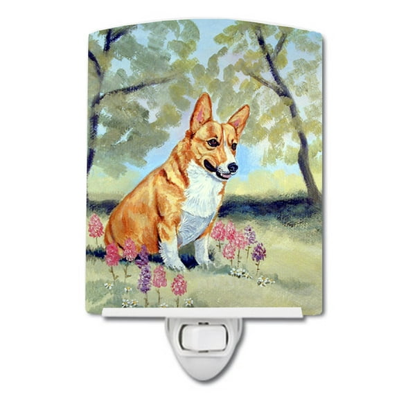 Caroline's Treasures 7054CNL Corgi Ceramic Night Light, 6x4x3", multicolor