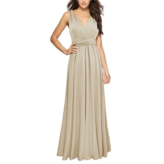Clearance! Prolriy Wedding Guest Dresses for Women Wrap Dress Long Convertible Multiway Dresses Dresses for Bridesmaids Wedding Guest Dresses for Women Maxi Dresses for Women 2024 B L