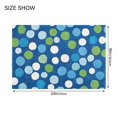thumbnail image 4 of Yayeee Bath Rug for Bathroom Floor Non Slip Rectangle Fluffy Soft Absorbent Mat, 16"x24", Blue Dots, 4 of 7