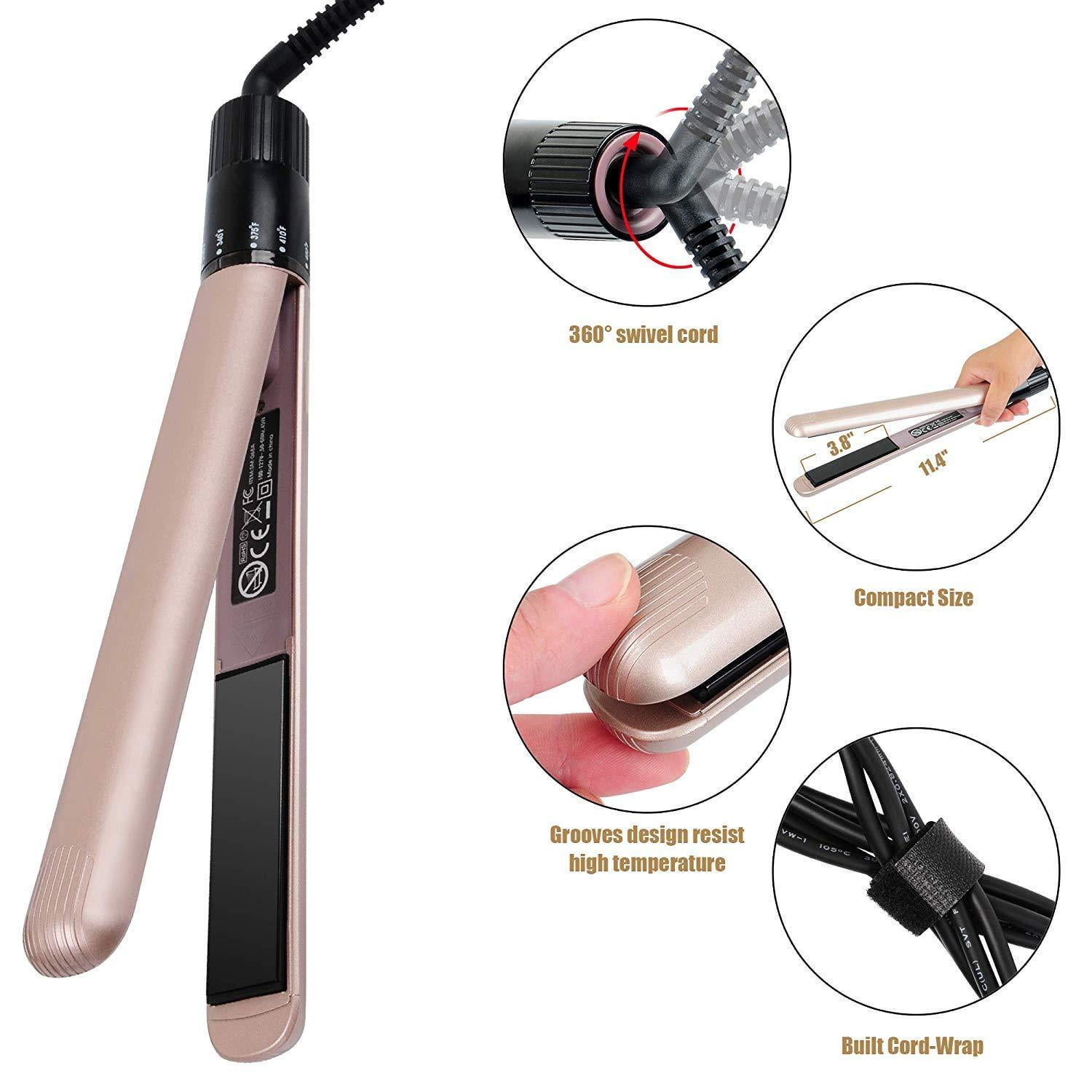 grooved curling wand