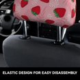 thumbnail image 4 of Kdxio Strawberry Pattern Print 2 Piece Car Head Rest Covers Set Auto Front/Rear Seats Headrest Cover Universal Fit Most Cars,Sedan, SUV, 4 of 9