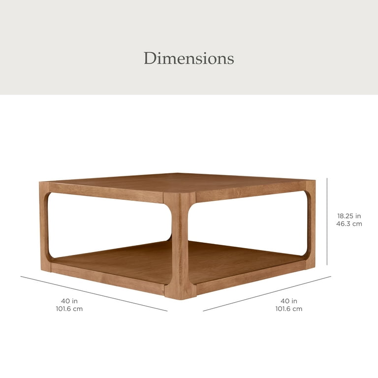 My Texas House Haven Coffee Table, Warm Brown