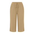 thumbnail image 6 of XAOFW Casual Capri Pants For Women Loose Fit Straight Leg Trousers High Waisted Work Pants With Pockets Soft Bottoms XL, 6 of 6