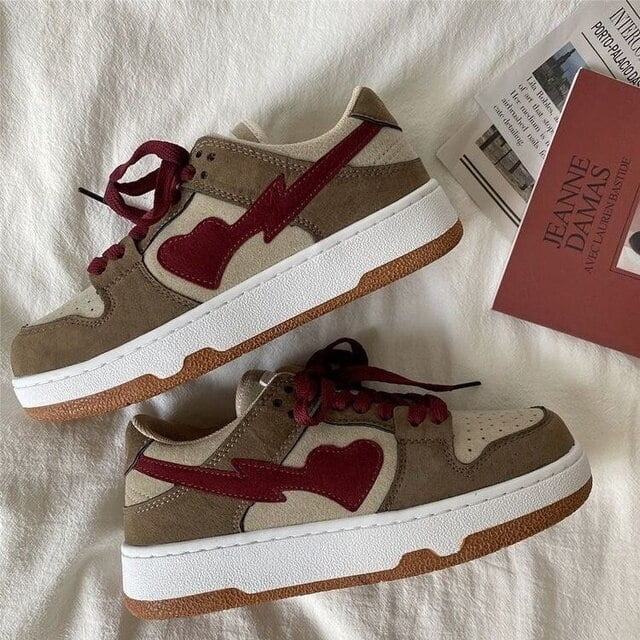 Y2k Vintage Fashion Shoes Women Chic Korean Style Sneaker Girl