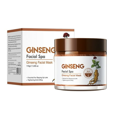 HHBEAUTY Ginseng Face Mask | 52.9% Korean Red Ginseng Extract | Skin Rejuvenating Formula for Wrinkles, Fine-Lines, Firmness and Elasticity | Korean Skin Care, Vegan, Cruelty-free