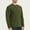 Army Green, variant on Zylanna Men's Henley Shirts, Long Sleeve 100%Cotton Crew Neck Button Solid Color Casual Pullover for Men Black