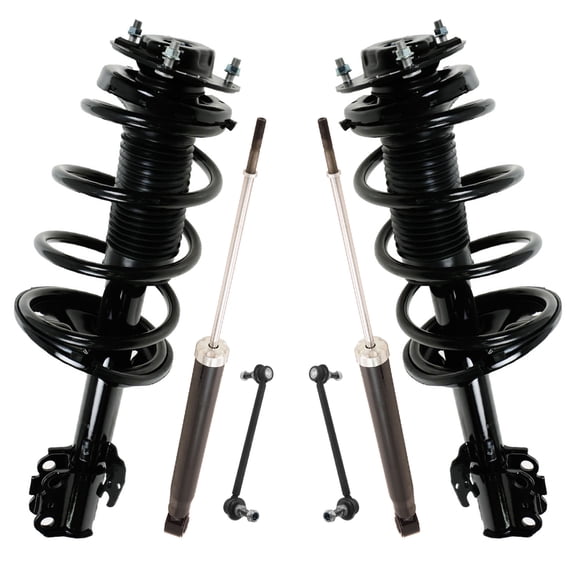 TRQ Front & Rear Complete Strut & Shock Absorber Kit w/ Sway Links for Sienna SKA30361