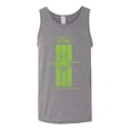 thumbnail image 2 of Green Striped Ford Mustang | Mens Cars and Trucks Graphic Tank Top, Heather Grey, 3XL, 2 of 3