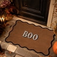 thumbnail image 4 of Gunhay Multicolor Scallop Boo Outdoor Coir Doormat, 18"x30", 4 of 9