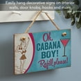 thumbnail image 3 of CounterArt "Oh Cabana Boy!" Hanging Wood Wall Sign, 3 of 7