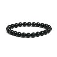 thumbnail image 1 of Pulsera de piedra de subgrafito con personalidad, pulsera de cuentas redondas de un solo círculo para hombres y mujeres, pulsera de moda, 1 of 5