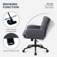 Adjustable Home Office Chair(300lbs), Modern Mid Back Computer Desk
