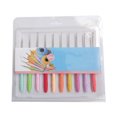 thumbnail image 1 of ruzhgo Crochet Kit for Beginners Aluminum DIY Colorful Crafts Pulling Hook Loop Needle Hair Extensions Braid for Sweater Yarn Weave 11Pcs 10Pcs, 1 of 6