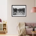 thumbnail image 3 of Historic Framed Print, Bronx Lake from New York Zoological Park, 183 D. St. and Southern Blvd., New York City: Boat landing, 17-7/8" x 21-7/8", 3 of 9