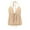 Khaki, variant on Kureaily Women's Summer Casual Solid Color Lace Up Jacquard Drawstring Back Suspenders Top Solid Color Tank Tops