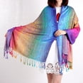 thumbnail image 4 of Purple Scarf Fashion Women's Silk Scarf Luxury Satin Shawl Wraps, 4 of 4