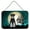 Multicolor, variant on Halloween Scary Standard Schnauzer Black & Grey Wall or Door Hanging Prints