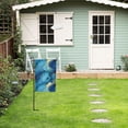 thumbnail image 6 of Rod-Free Courtyard Decorative Flag 12x18in Thick Fabric Four Seasons Universal Durable Not Easy To Fade Disassembly Convenient Blue And Gold Marble, 6 of 8