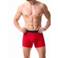 thumbnail image 2 of Men's Cotton Mid Rise Boxer Briefs Red S, 2 of 4