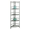 thumbnail image 3 of Convenience Concepts Xtra Storage 5 Tier Folding Metal Corner Shelf, Black, 3 of 3