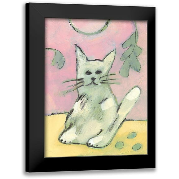 Athas, Vas 12x14 Black Modern Framed Museum Art Print Titled - Soft Kitty