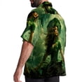 thumbnail image 3 of Saint Patrick's Day Men's Short Sleeve Spread Collar Poplin Shirt, Casual Printed Button Down Summer Beach Tops for Men, Unisex Comfortable Shirts, 3 of 6
