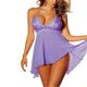 thumbnail image 2 of Gibobby Lencería de encaje Día de San Valentín para mujer Conjunto de 2 uds. De lencería supersexy para mujer, vestido de encaje, ropa interior, tentación de talla grande(Purlie, XL), 2 of 2