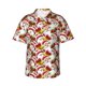 thumbnail image 1 of Fotbe Santa Claus bells Snowman Camisa Hawaiana para Hombre Unisex – Camisa Casual de Verano con Botones de Manga Corta de Algodón y Lino,Medium, 1 of 7