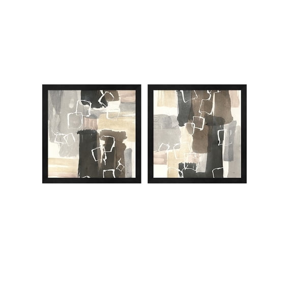 Metaverse Chris Paschke 'Dancing Squares' Framed Art (Set of 2)