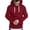 v-681Red3812, variant on HAYIMI Mens Casual Hoodie Splicing Large Size Sweatshirt Solid Color Long Sleeve Oversized Classic Tops Streetwear