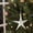 White, variant on Konghyp Christmas Iron Starfish Ornament, Holiday Decorations, Window Pendant, Tree Topper, Marine Style Décor, Rust-Proof, Glitter Effect